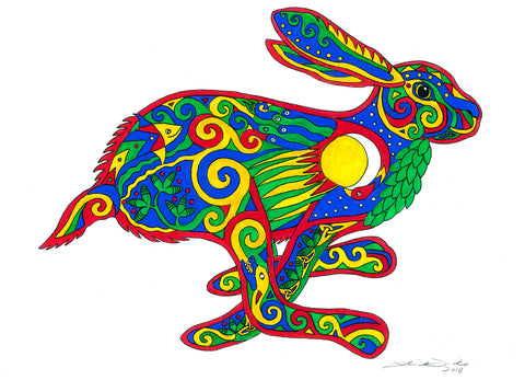 2018 Celtic Festival Fine Art Print: Solstice Hare