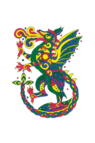 2020 Celtic Festival Fine Art Print: Fire Dragon