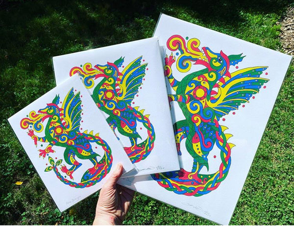 2020 Celtic Festival Fine Art Print: Fire Dragon